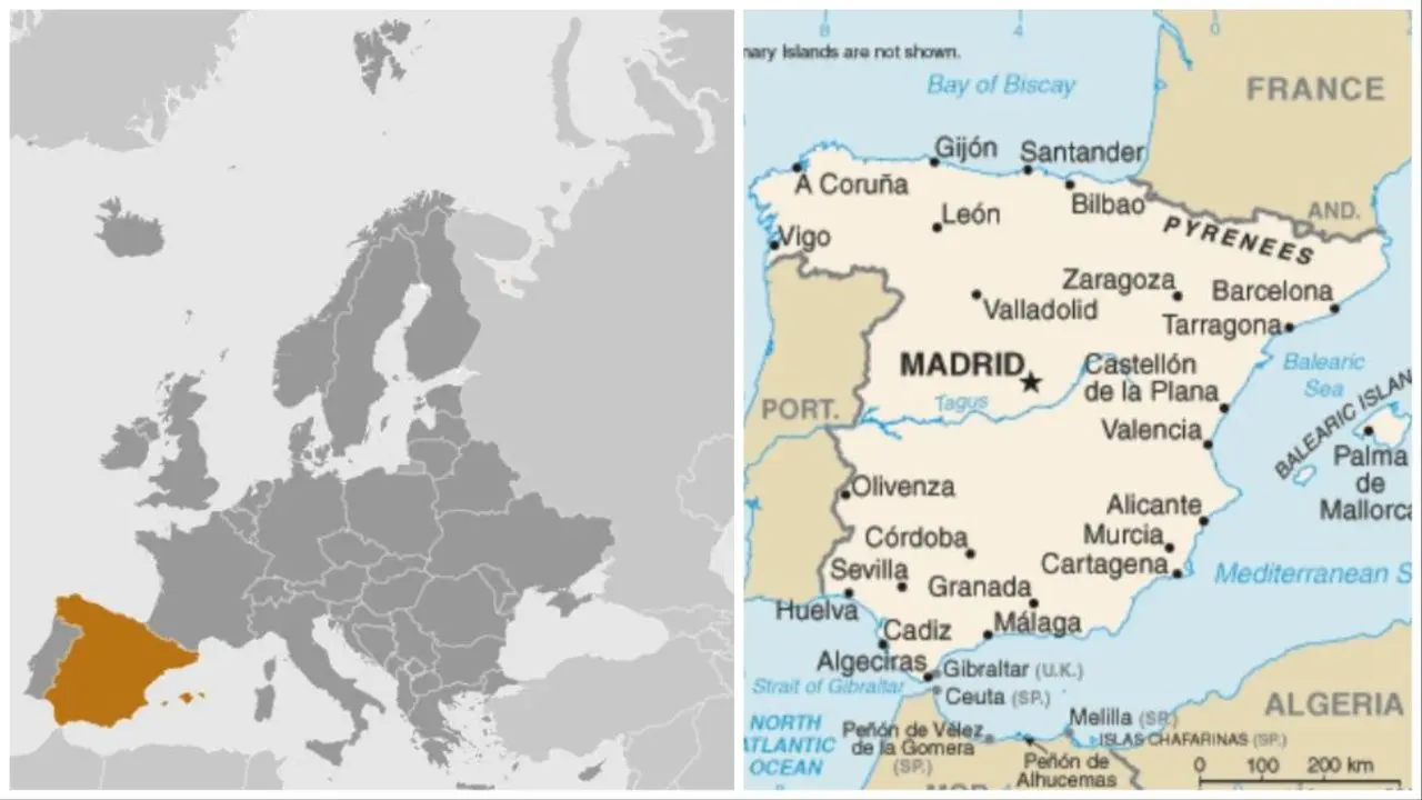 Map of Spain